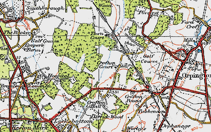 Old map of Crofton in 1920