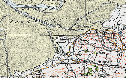 Old map of Crofty in 1923