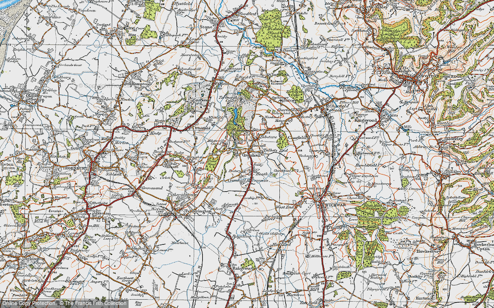 Historic Ordnance Survey Map of Cromhall, 1919