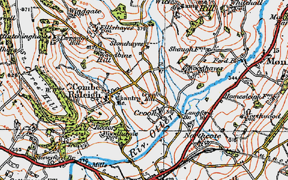 Old map of Crook in 1919