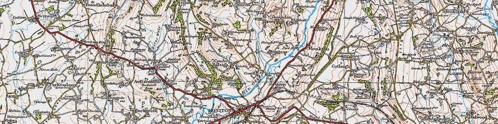 Old map of Crook in 1919