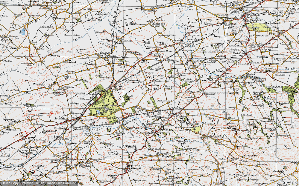 Old Map of Crookdake, 1925 in 1925