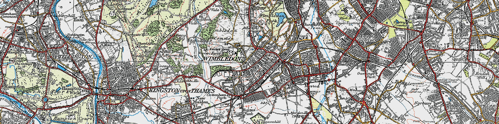 Old map of Crooked Billet in 1920
