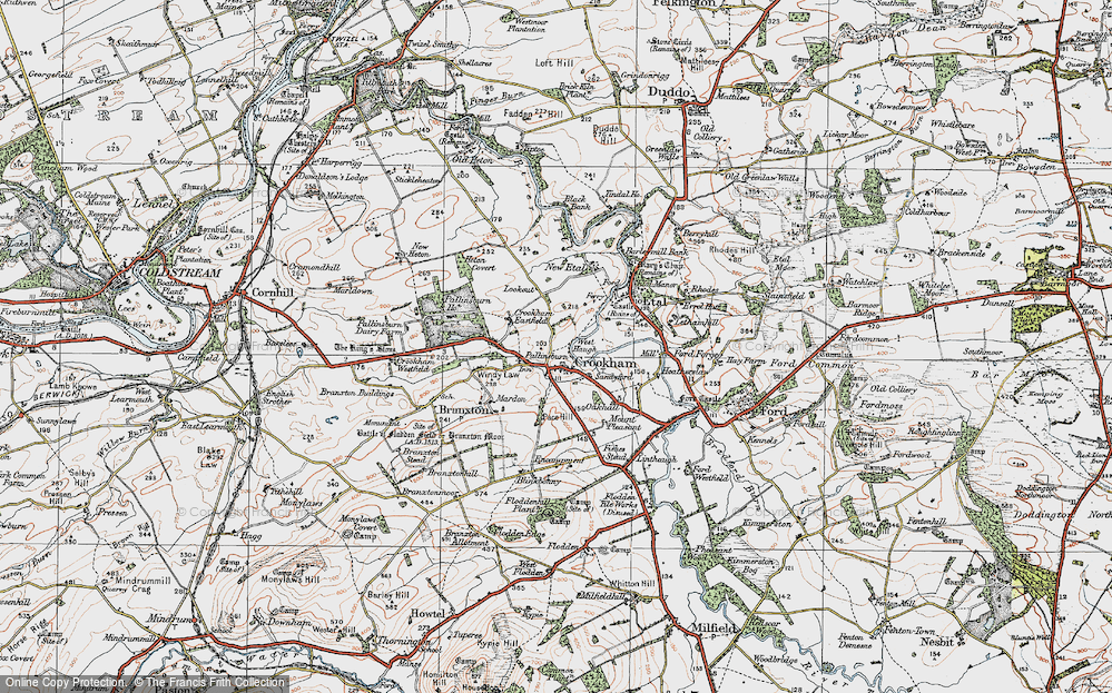 Old Map of Crookham, 1926 in 1926
