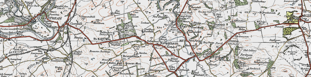 Old map of Crookham in 1926