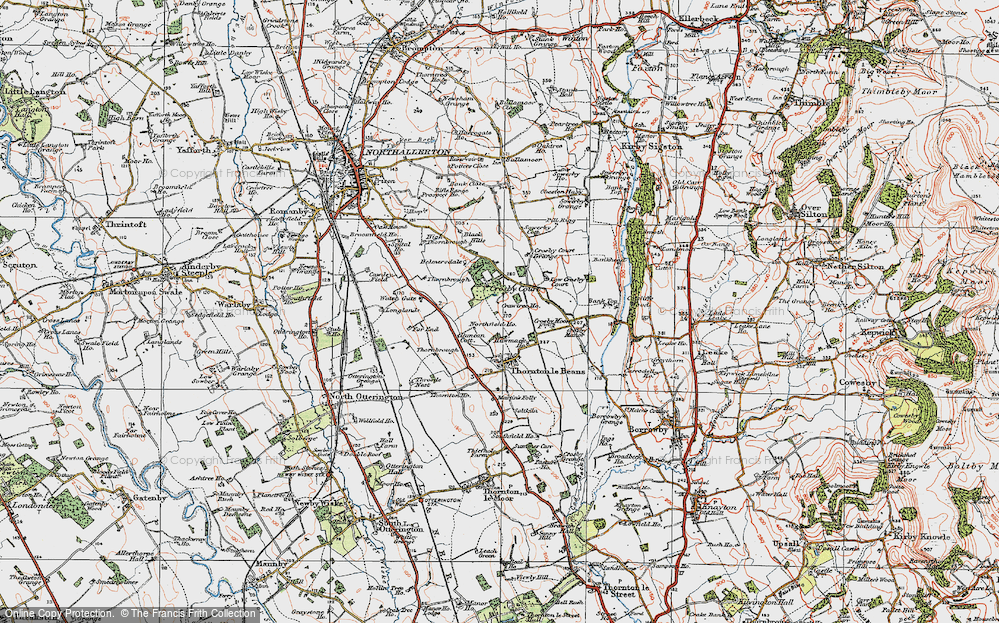 Old Map of Crosby Court, 1925 in 1925