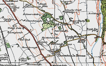 Old map of Crosby Court in 1925