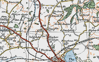 Old map of Cross in 1921