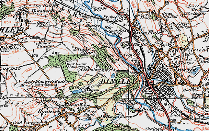 Old map of Cross Gates in 1925