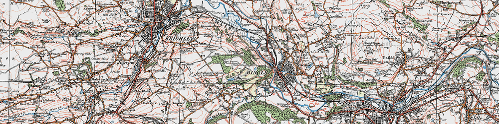 Old map of Cross Gates in 1925