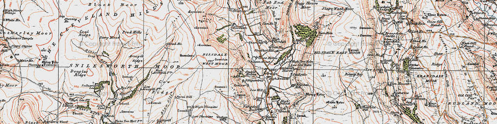 Old map of Beacon Guest in 1925