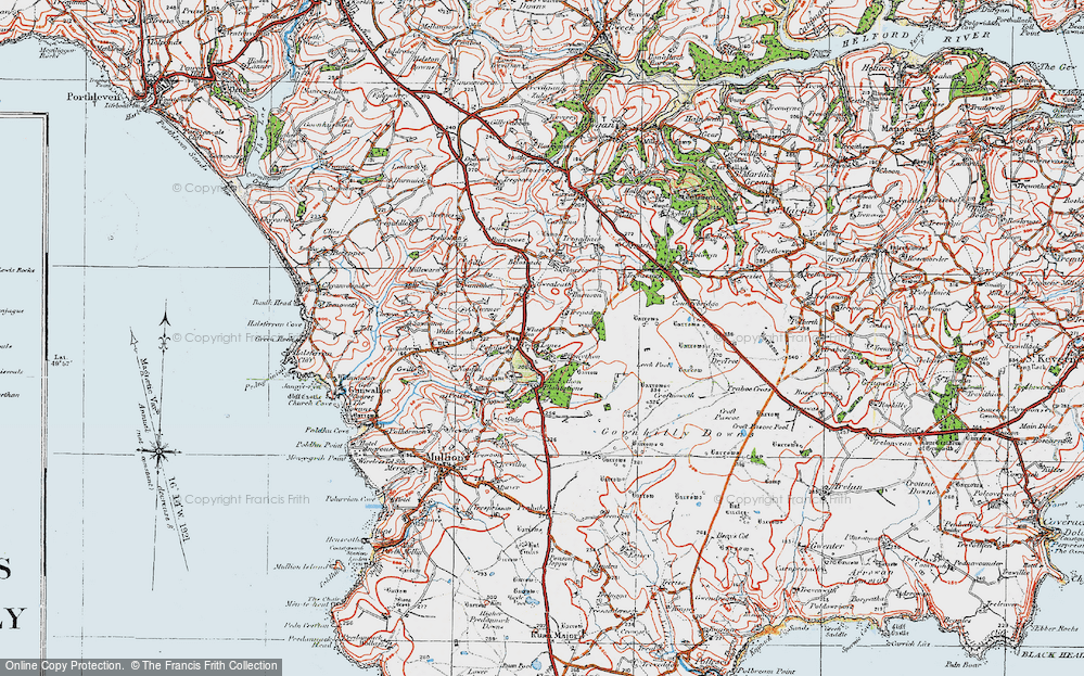 Old Map of Historic Map covering Bonython Plantns in 1919