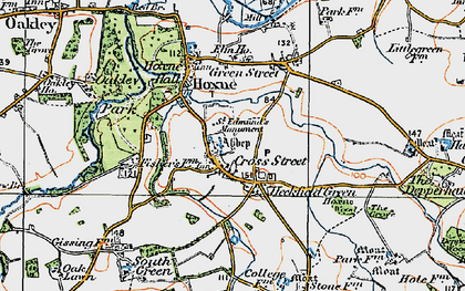 Old map of Cross Street in 1921