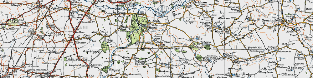 Old map of Cross Street in 1921