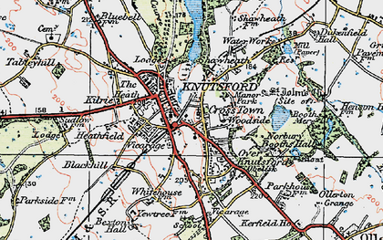 Old map of Cross Town in 1923