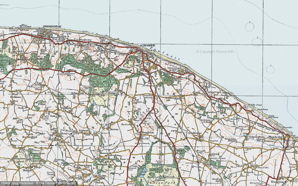 Old Map of Crossdale Street, 1922 in 1922