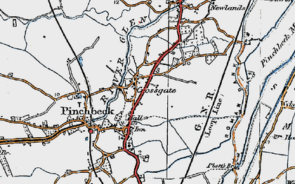 Old map of Crossgate in 1922