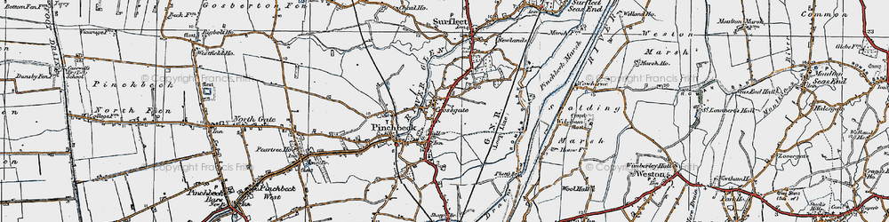 Old map of Crossgate in 1922