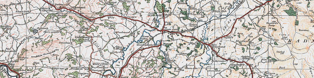 Old map of Crossgates in 1923