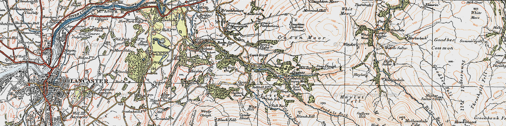 Old map of Littledale in 1924