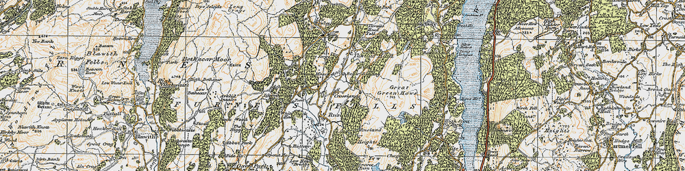 Old map of Crosslands in 1925