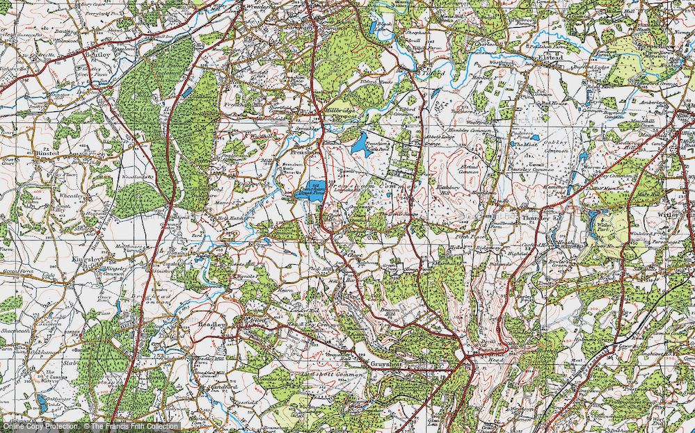 Old Map of Crosswater, 1919 in 1919