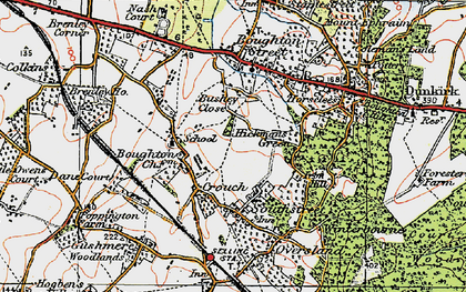 Old map of Crouch in 1921