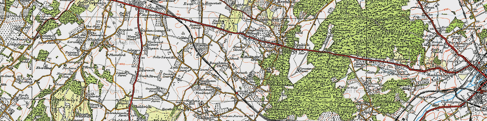 Old map of Crouch in 1921