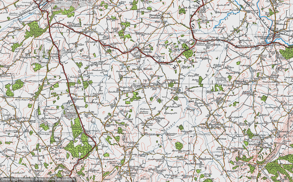 Old Map of Crouch Hill, 1919 in 1919