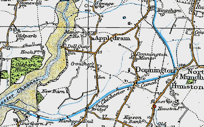 Old map of Chichester Canal in 1919