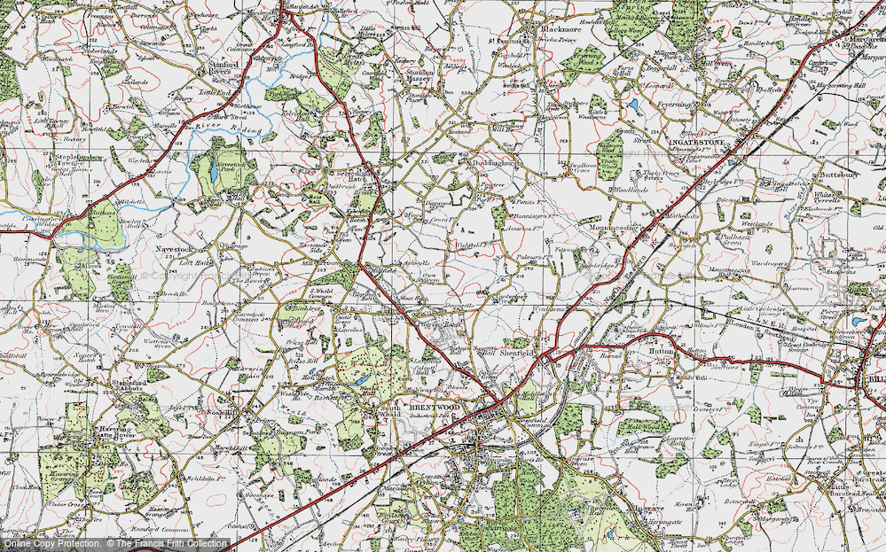 Old Map of Crow Green, 1920 in 1920