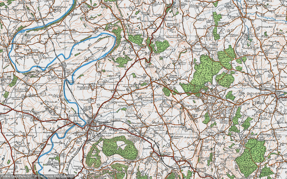 Old Map of Crow Hill, 1919 in 1919