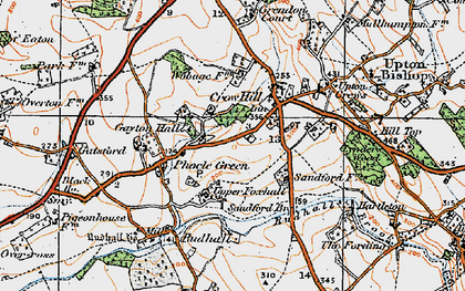 Old map of Crow Hill in 1919