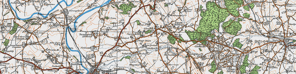 Old map of Crow Hill in 1919