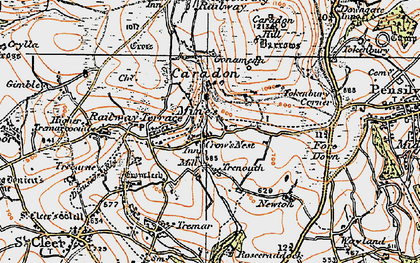 Old map of Crow's Nest in 1919