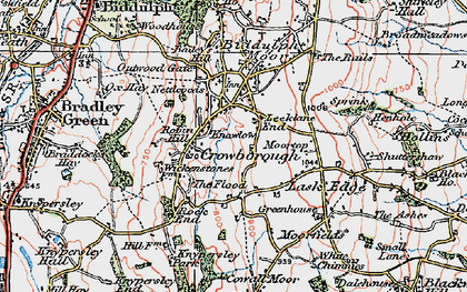 Old map of Crowborough in 1923