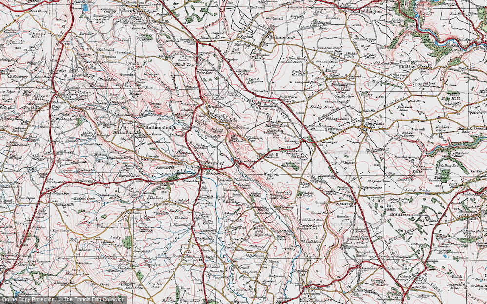 Old Map of Crowdicote, 1923 in 1923