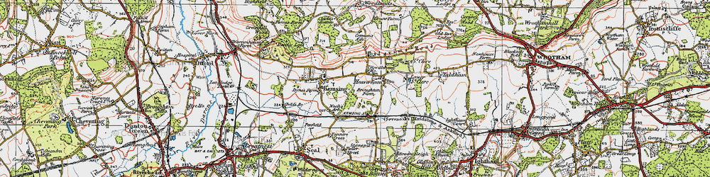 Old map of Crowdleham in 1920