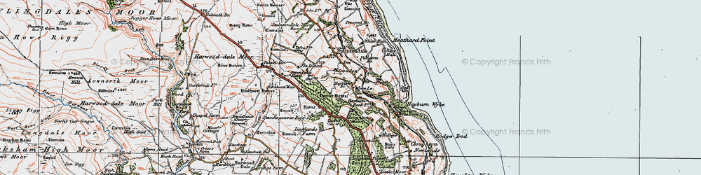 Old map of Wyke Lodge in 1925
