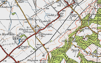 Old map of Crowell in 1919