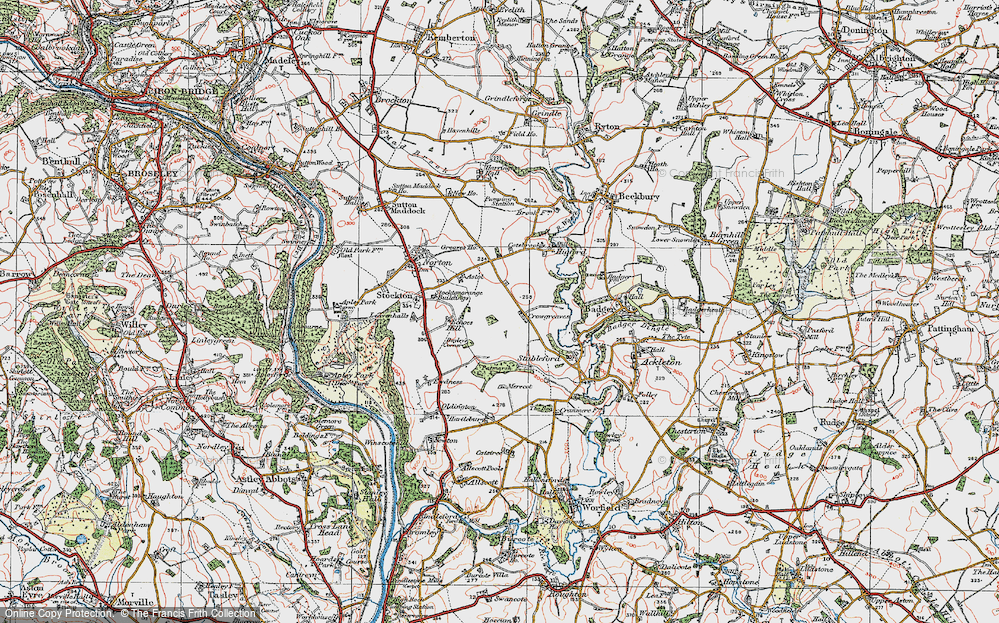 Old Map of Crowgreaves, 1921 in 1921