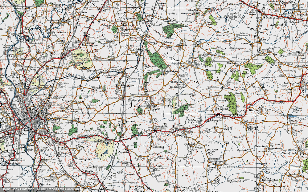 Old Map of Crowle, 1919 in 1919