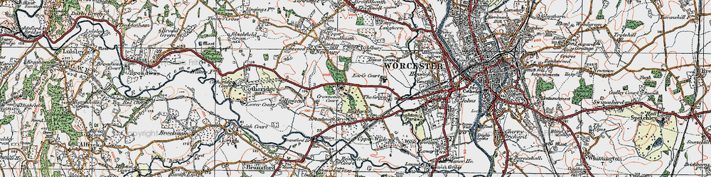 Old map of Aymestrey School in 1920