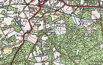 Old map of Crown Wood in 1919