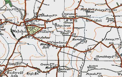 Old map of Crownland in 1920