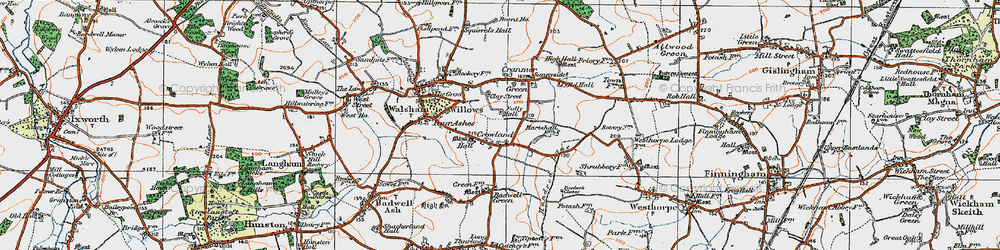 Old map of Crownland in 1920