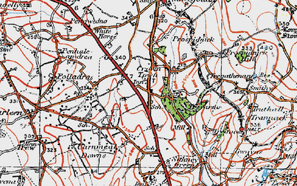 Old map of Crowntown in 1919