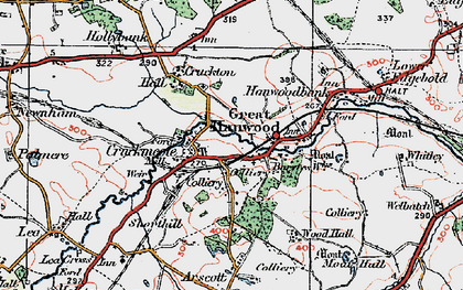 Old map of Cruckmeole in 1921