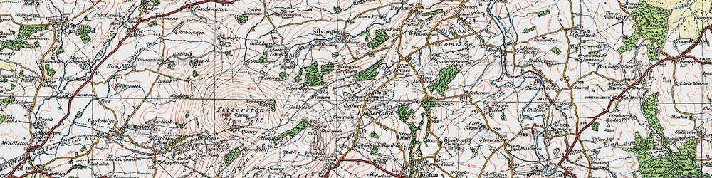 Old map of Crumpsbrook in 1921