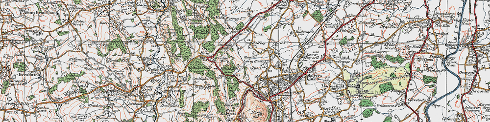 Old map of Crumpton Hill in 1920
